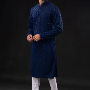 Kurta Pyajama Set Party wear Dress Navi Blue Color