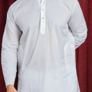 Kurta Pyjama Set Casual Wear And Wedding Dress White gundi